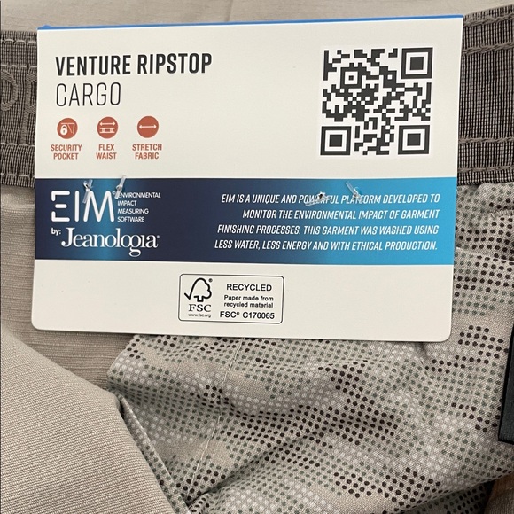 Copper & Oak Supply Co. Men's Venture Ripstop Stretch Cargo Short 36 Tan / Z8 - Picture 9 of 12